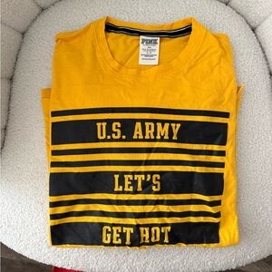 PINK Victoria's Secret Yellow Long Sleeve Tee